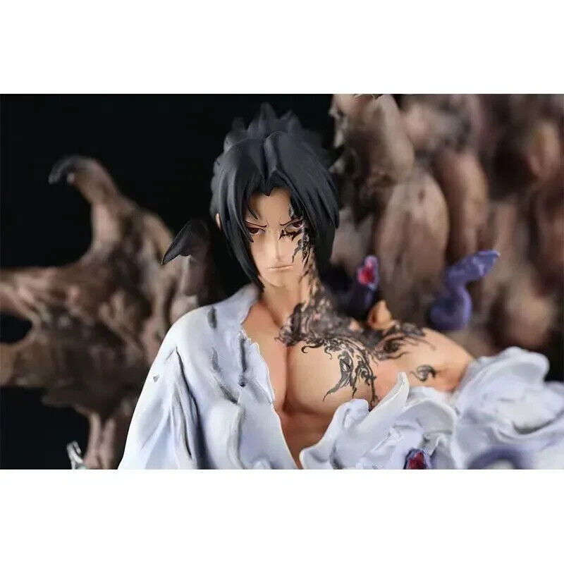 Sasuke Uchiha Figure, Cursed Seal Of Heaven Figurine, Anime Gifts 31cm/12in