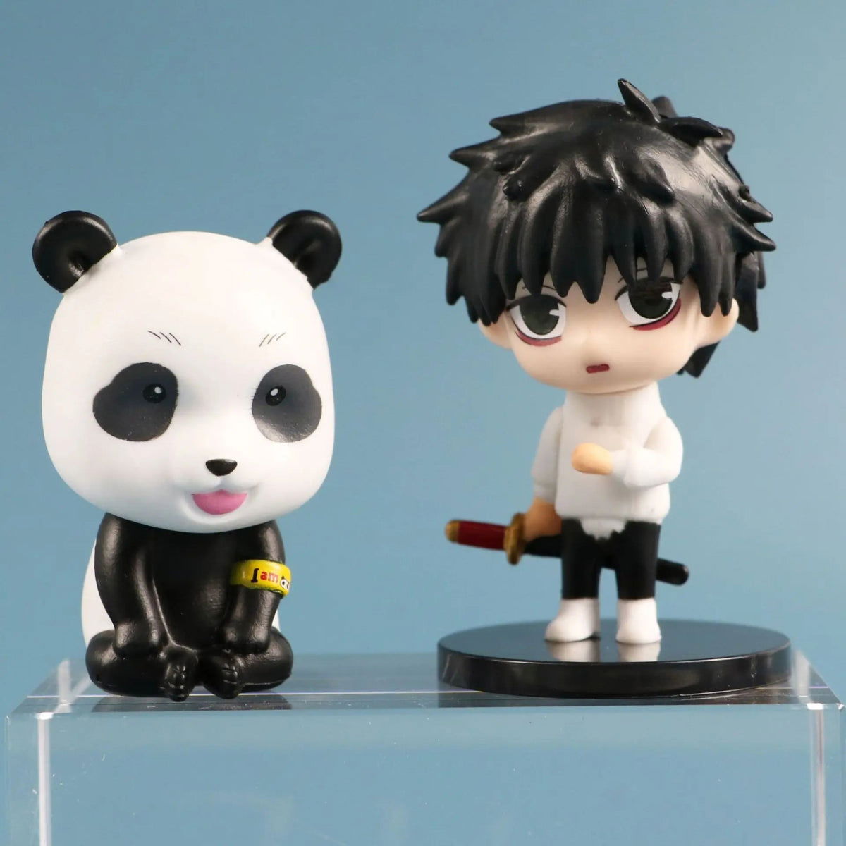 6 Pcs Set Jujutsu Kaisen Gojo Satoru Geto Suguru Zenin Maki Inumaki Toge Panda Yuta Okkotsu Figures, Kawaii Chibi Mini Anime Figurines PVC JJK Model Statue Toys 6-8 cm