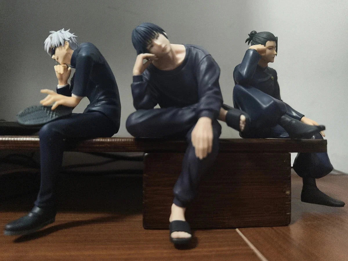 Fushiguro Toji Anime Figure Jujutsu Kaisen Action Figurines Sitting PVC Model Collectible Toy Gift