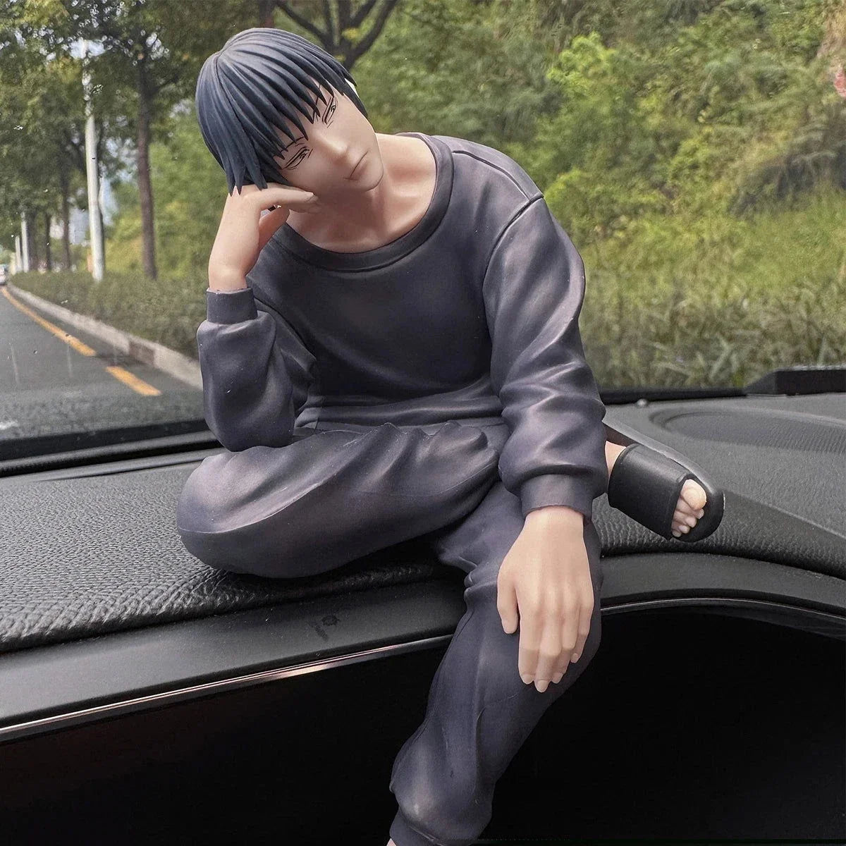 Fushiguro Toji Anime Figure Jujutsu Kaisen Action Figurines Sitting PVC Model Collectible Toy Gift