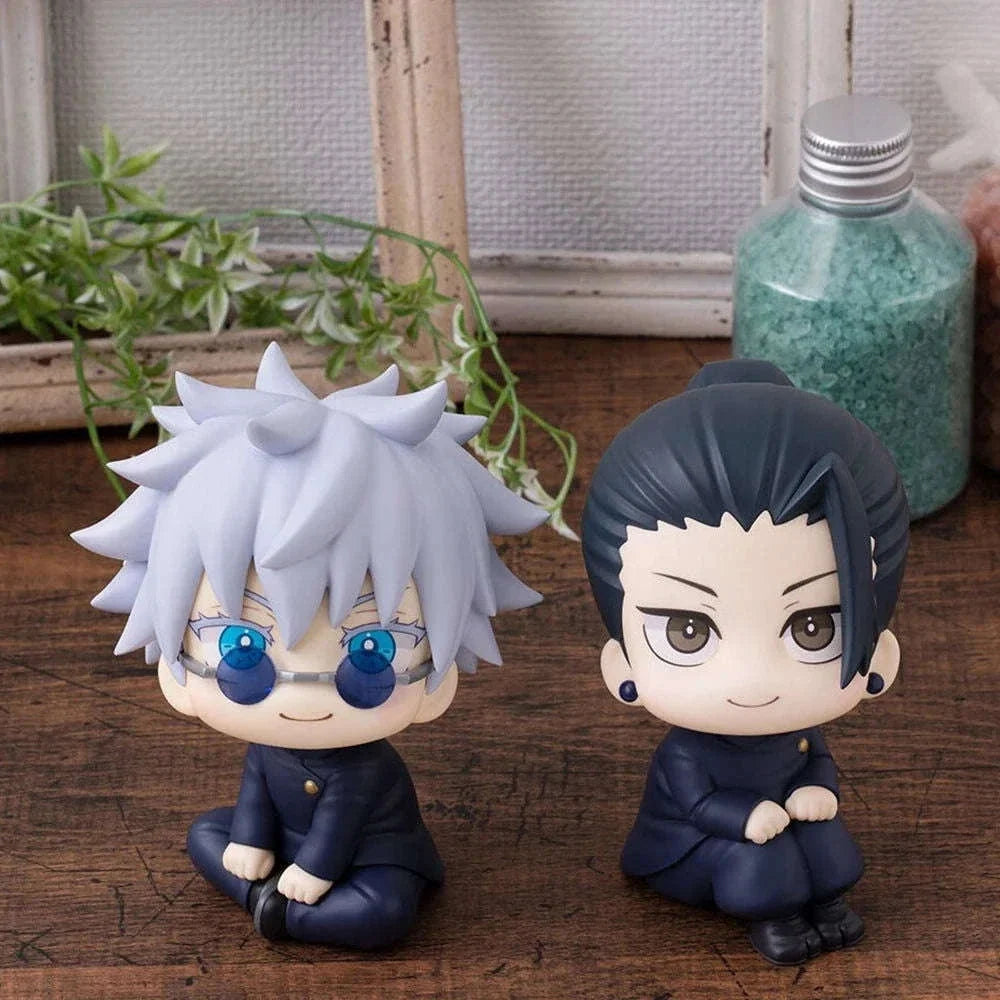 Gojo Satoru Anime Figure Jujutsu Kaisen Action Figurines Chibi Mini Set PVC Model Collectible Display Toy Gift