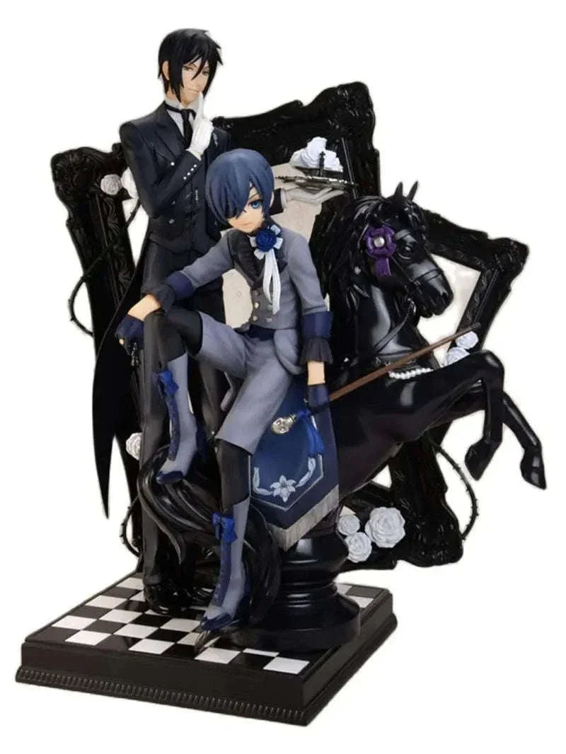 Ciel Phantomhive and Sebastian Michaelis Anime Figure, Black Butler Action Figurines