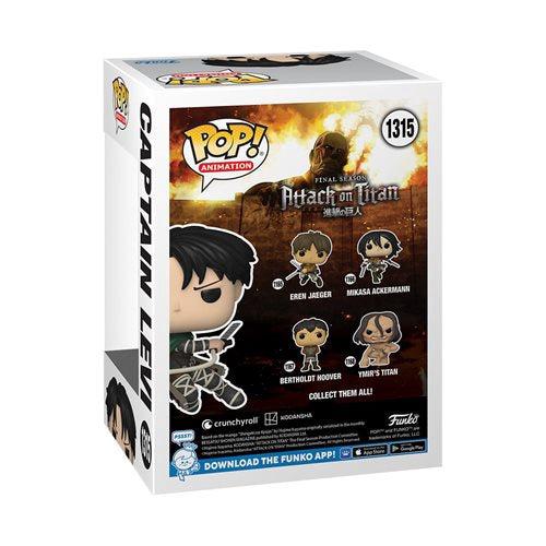 Attack On Titan Captain Levi Ackerman Funko Pop Vinyl Figure 1315   Aaa Anime Exclusive