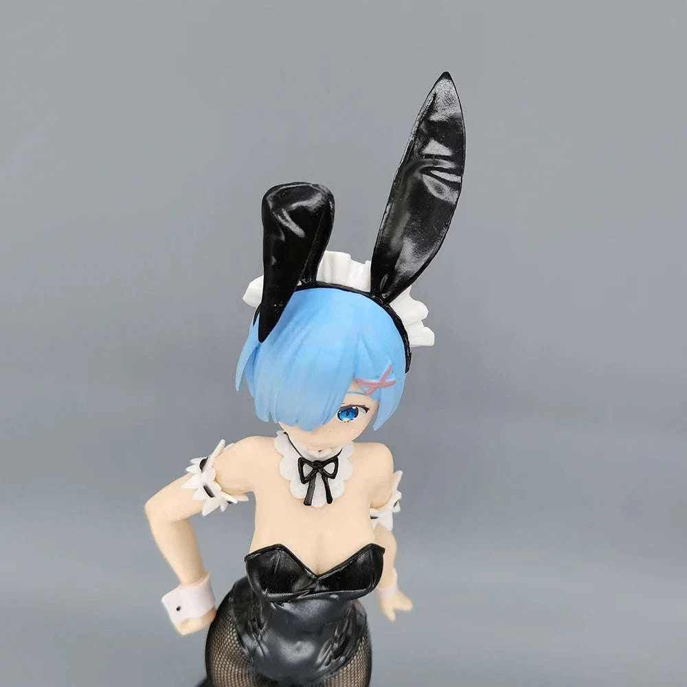 Rem and Ram Twins Bunny Outfit Anime Figurines, Re:ZERO Starting Life in Another World Action Figures