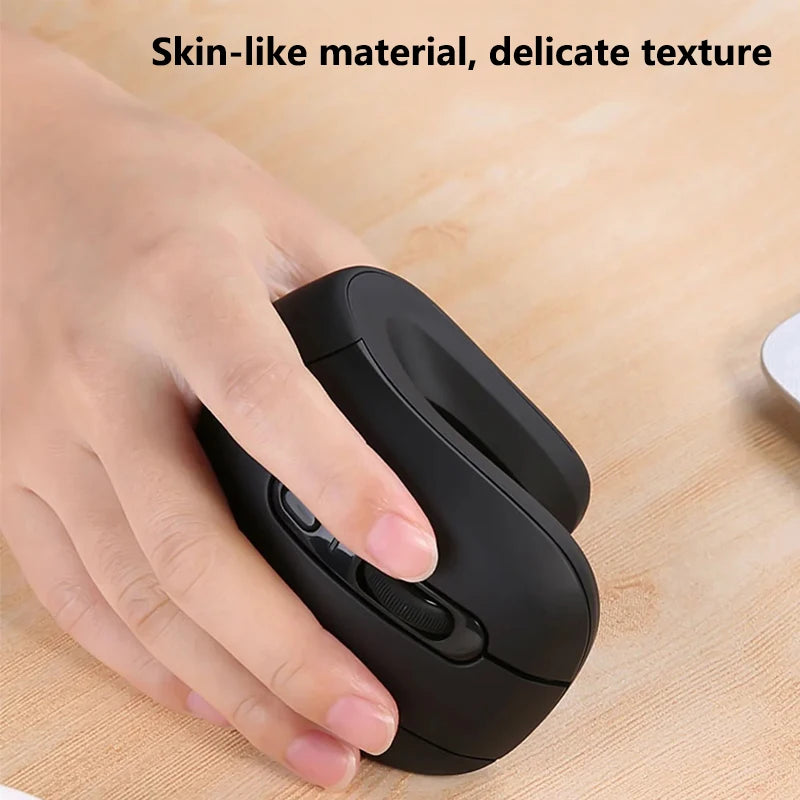 Warvank U2 Vertical Wireless Mouse Ergonomic Optical Comfortable Silent Office Mouse DPI Adjustable 800/1200/1600 for PC Laptop