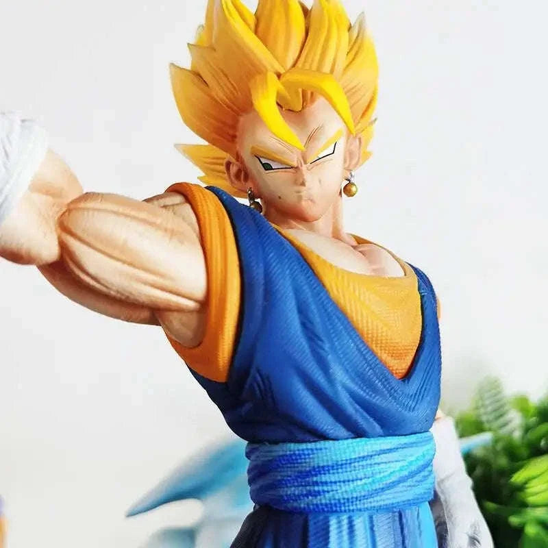 Super Saiyan Vegito Vs Majin Buu Anime Figure, Dragon Ball Z Action Figurines PVC Statue 31 CM