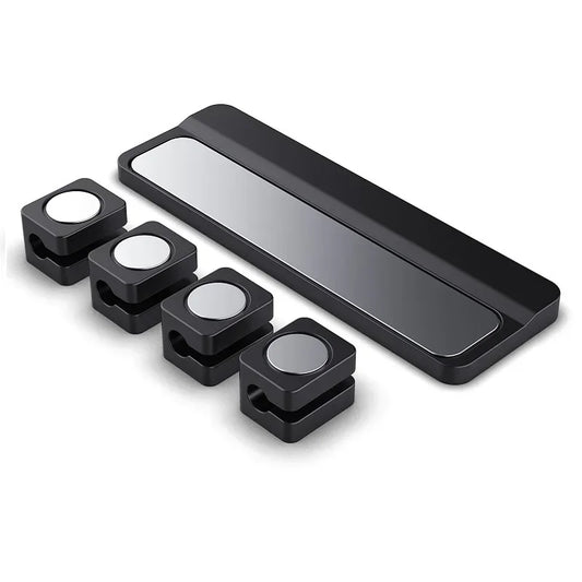 Cable Organizer Magnetic Cable Clips Cable Smooth Adjustable Cord Holder Under Desk Cable Management & Pad Wire Keeper Holder
