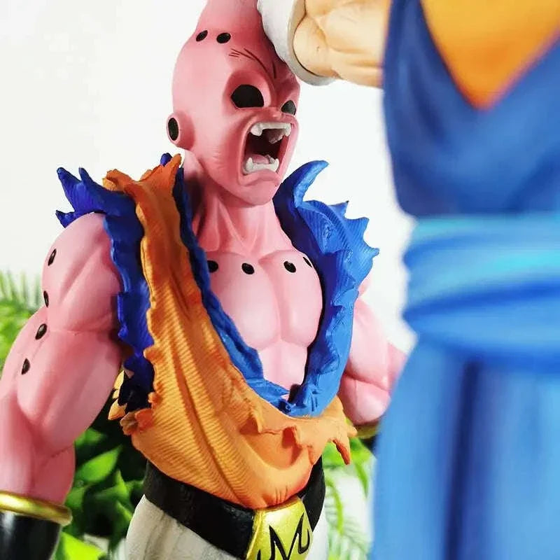 Super Saiyan Vegito Vs Majin Buu Anime Figure, Dragon Ball Z Action Figurines PVC Statue 31 CM