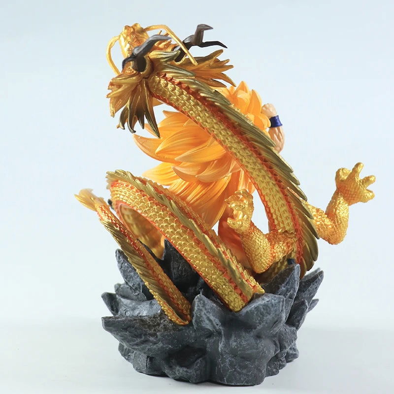 Super Saiyan 3 Goku Chibi Figure, SSJ3 Dragon Ball Z DBZ Figurine, Anime 6 in