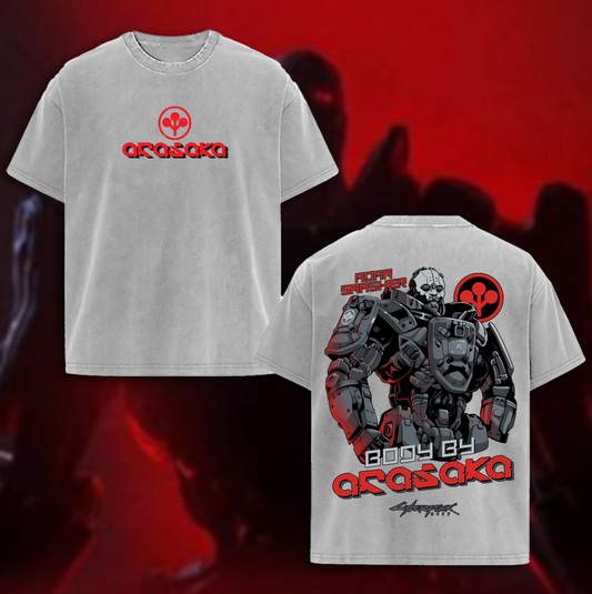 Adam Smasher - Cyberpunk 2077 Acid Washed T-shirt