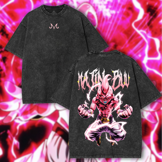 Dragon Ball Majin Buu Retro Vintage Oversized Washed T-Shirt
