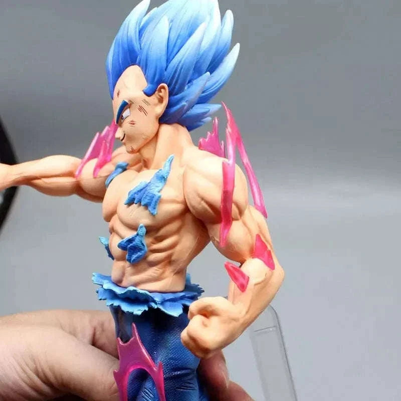 Vegeta Ultra Ego and Super Saiyan Blue Swappable Heads Anime Figure, Dragon Ball Z Action Figurines