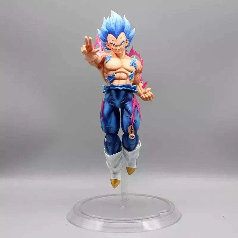 Vegeta Ultra Ego and Super Saiyan Blue Swappable Heads Anime Figure, Dragon Ball Z Action Figurines