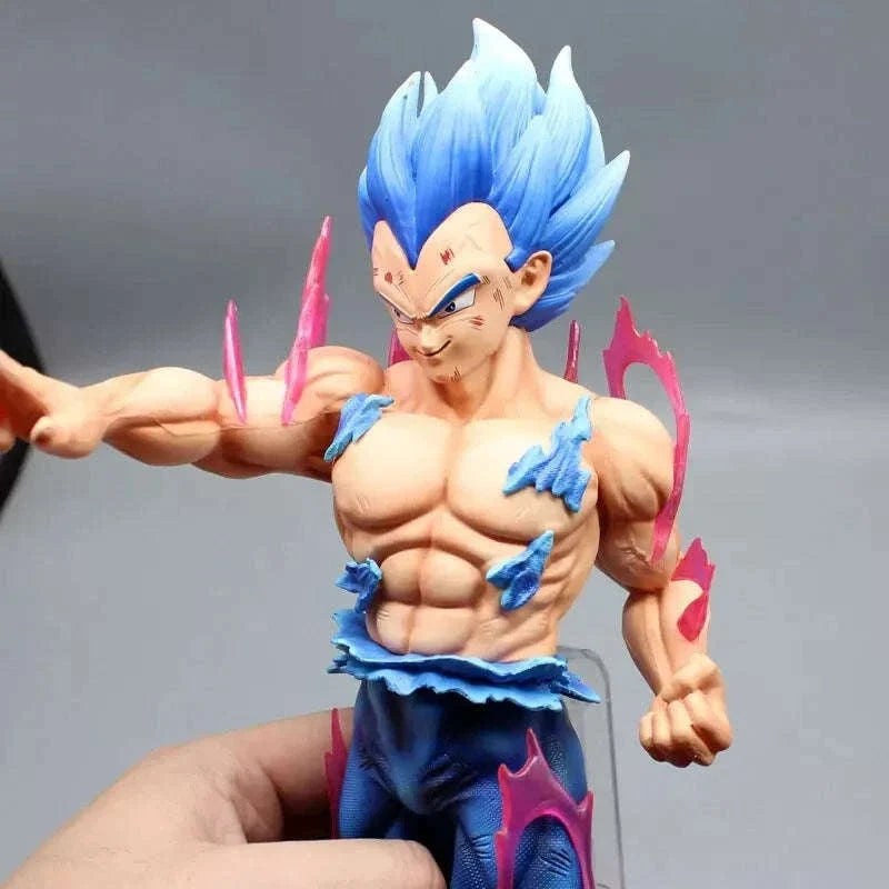 Vegeta Ultra Ego and Super Saiyan Blue Swappable Heads Anime Figure, Dragon Ball Z Action Figurines