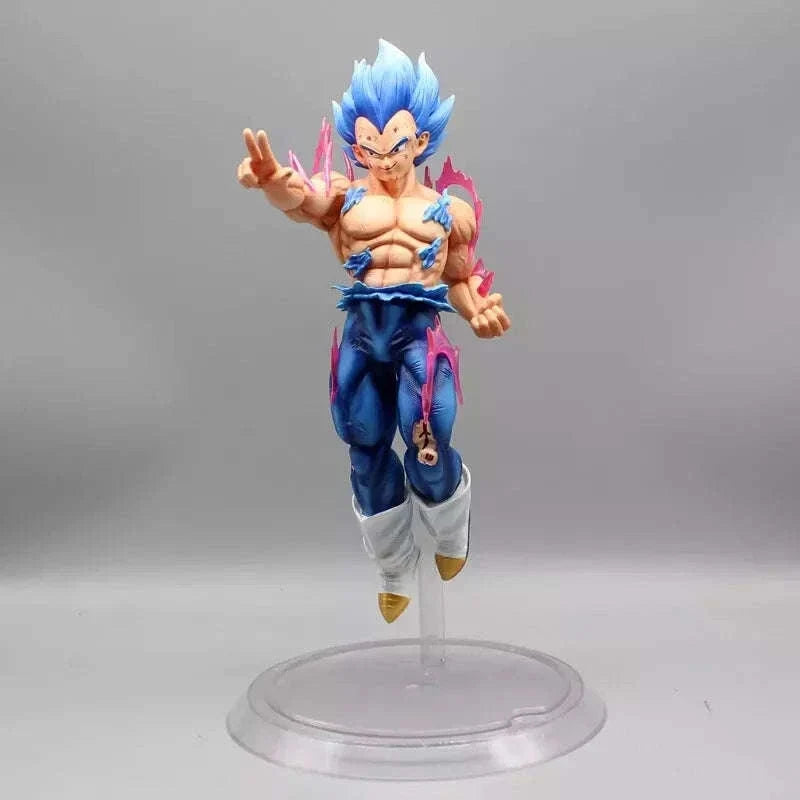 Vegeta Ultra Ego and Super Saiyan Blue Swappable Heads Anime Figure, Dragon Ball Z Action Figurines