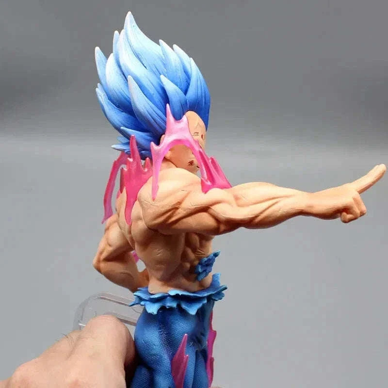 Vegeta Ultra Ego and Super Saiyan Blue Swappable Heads Anime Figure, Dragon Ball Z Action Figurines