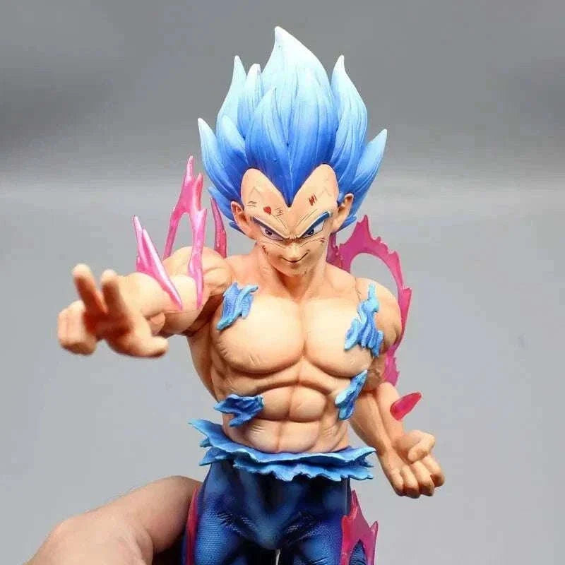 Vegeta Ultra Ego and Super Saiyan Blue Swappable Heads Anime Figure, Dragon Ball Z Action Figurines