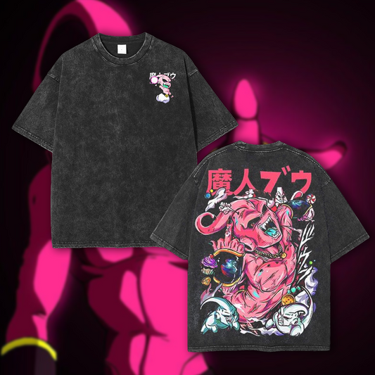 Buu Majin - Dragon Ball Z Anime Washed T-Shirt